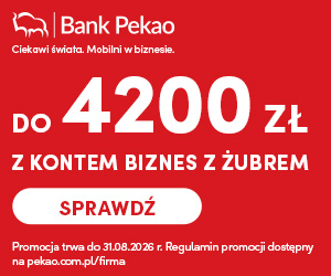 Konto Biznes z Żubrem od Banku Pekao SA