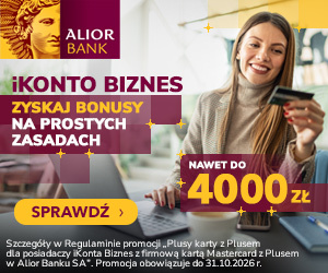 Konto firmowe Alior Bank z premią